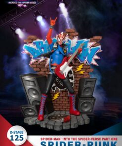 Marvel D-Stage PVC Diorama Spider-Man: Across The Spider-Verse Part One-Spider-Punk 15 Cm Beast Kingdom Toys