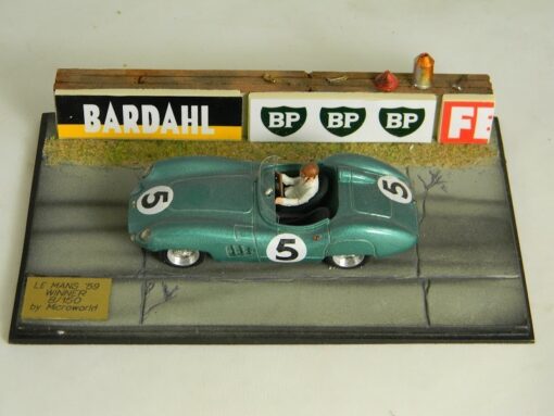 Microworld BE01 DIORAMA LE MANS'59 WINNER ASTON Modellino