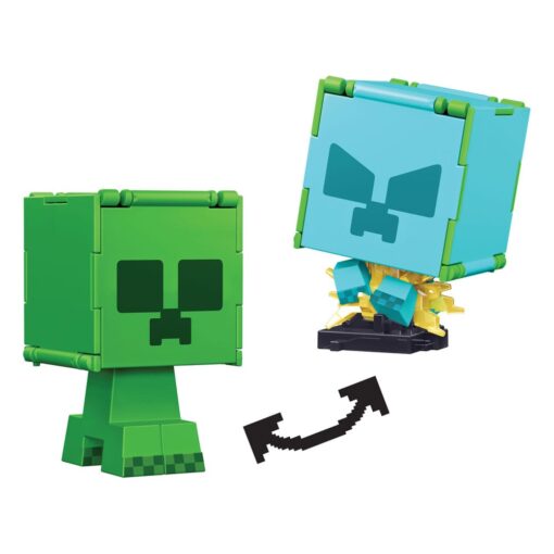 Minecraft Flippin Action Figura Creeper & Charged Creeper Mattel