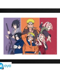 Naruto Shippuden - Framed Print "adults E Children" (30x40)