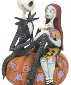 Nightmare B.c. Sally E Jack Skellington Sulla Zucca Disney Nightmare Before Natale - Figures