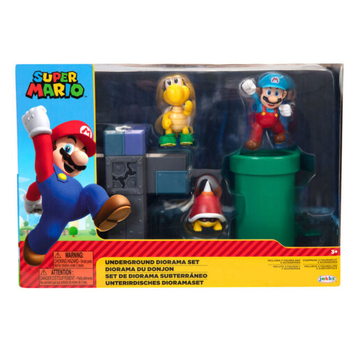 Nintendo Super Mario Underground diorama set Jakks Pacific