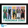 ONE PIECE - Framed print "Pirate Hunter Zoro" (30x40)