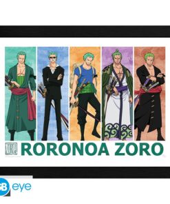 ONE PIECE - Framed print "Pirate Hunter Zoro" (30x40)