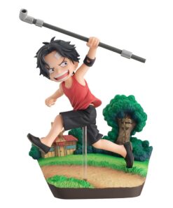 One Piece G.e.m. Series Pvc Statua Portgas D. Ace Run! Run! Run! 13 Cm Megahouse