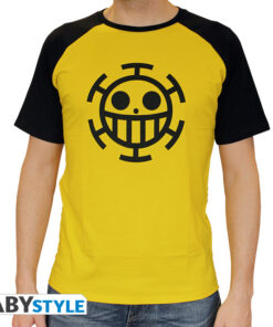 One Piece - Tshirt "trafalgar Law" Uomo Ss Yellow - Premium Medium