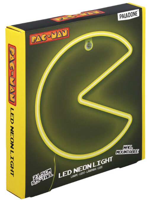 PALADONE LAMPADA NEON DA MURO PAC-MAN VIDEOGAMES - LAMPADE