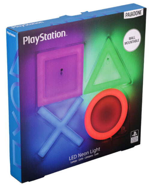 PALADONE LAMPADA NEON DA MURO PLAYSTATION SIMBOLI PLAYSTATION - LAMPADE