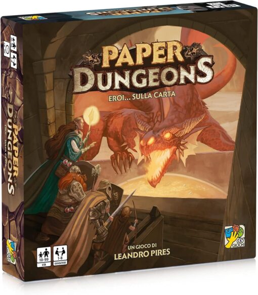 Paper Dungeons - Eroi.. Sulla Carta Giochi Da Tavolo DV Giochi