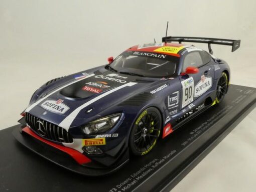 Paragon Models PAR88022 MERCEDES GT3 N.90 3rd 24 H SPA 2017 MORTARA-MARCIELLO-MEADOWS 1:18 Modellino