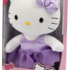 PELUCHE HELLO KITTY PURPLE SATIN 30CM ANIME MANGA - PELUCHE