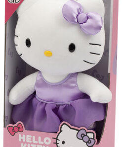 PELUCHE HELLO KITTY PURPLE SATIN 30CM ANIME MANGA - PELUCHE