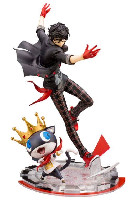 Persona 5 Dancing Star Night Artfxj Statua 1/8 Hero & Morgana 25 Cm Kotobukiya