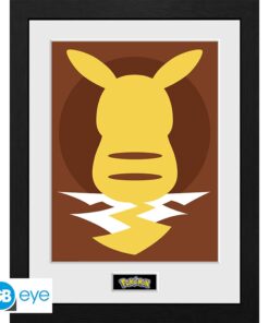 POKEMON - Framed print "Pikachu Silhouette 25" (30x40)