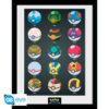 POKEMON - Framed print "Pokeballs" (30x40)