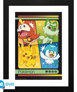 POKEMON - Framed print "Scarlet & Violet Starters" (30x40)