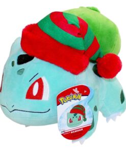 Pokémon Peluche Figura Winter Bulbasaur Con Natale Cappello 20 Cm Jazwares