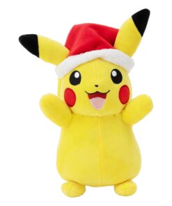 Pokémon Peluche Figura Winter Pikachu Con Natale Cappello 20 Cm Jazwares