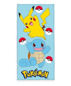 Pokemon Velour Pikachu & Squirtle 75 X 150 Cm Herding