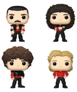 Queen Pop! Tv Vinile Figura 4-pack Radio Gaga 9 Cm Funko