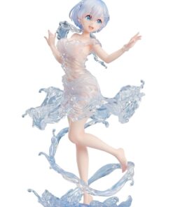 Re:zero Starting Life In Another World Pvc Statua 1/7 Rem Aqua Dress 23 Cm Design Coco