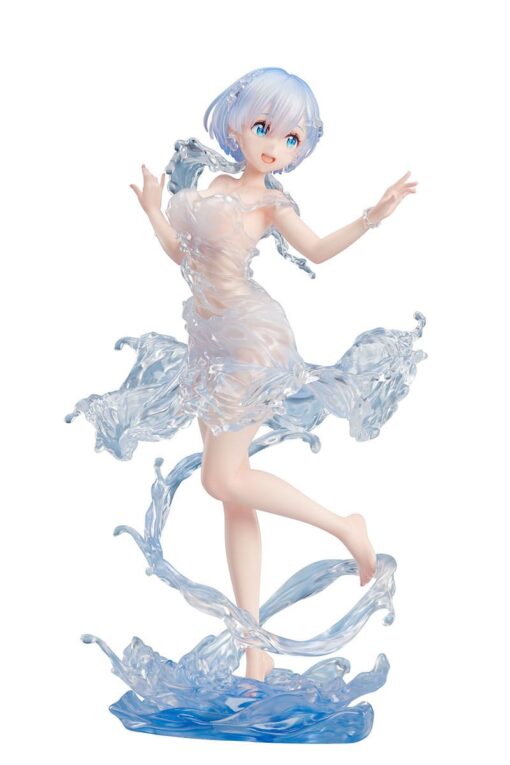 Re:zero Starting Life In Another World Pvc Statua 1/7 Rem Aqua Dress 23 Cm Design Coco