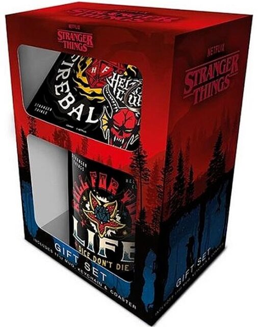 Regalo Set 3 In 1 Stranger Things Hellfire Tv Series - Gadget