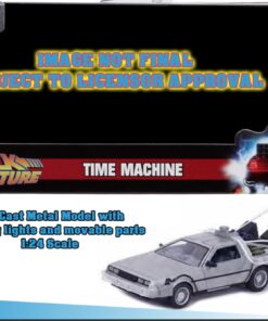 Ritorno Al Futuro I Delorean Die Cast 1:24 W Lights Modelli In Scala Jada