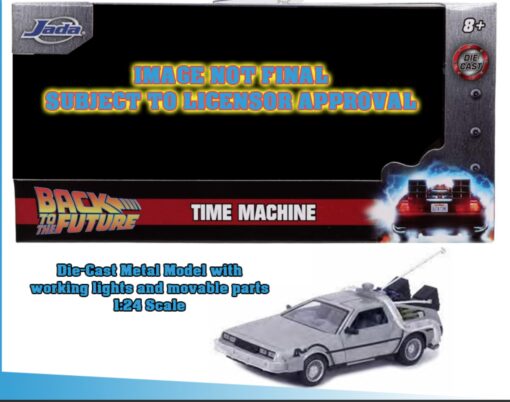 Ritorno Al Futuro I Delorean Die Cast 1:24 W Lights Modelli In Scala Jada