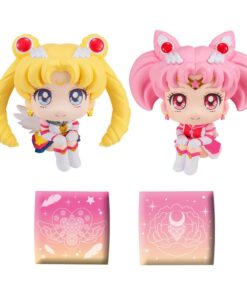 Sailor Moon Cosmos The Movie Look Look Up Pvc Statuas Eternal Sailor Moon & Eternal Sailor Chibi Moon Ltd Ver. 11 Cm Megahouse