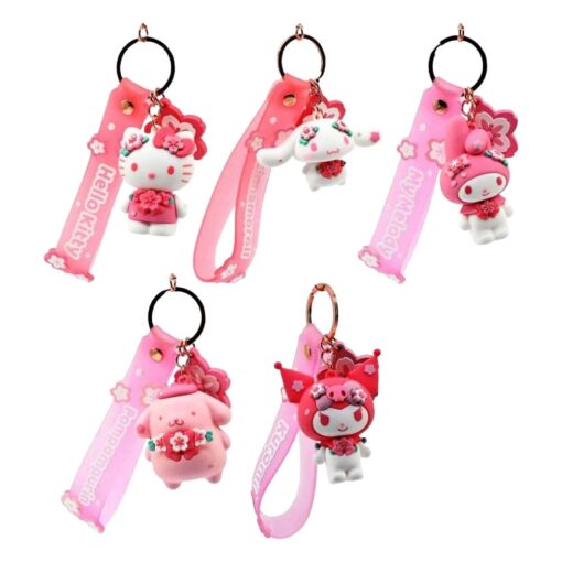 Sanrio Sakura Series Portachiavis Con Hand Strap Hello Kitty E Friends  Yume Toys