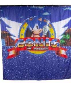 Sonic The Hedgehog Shower Curtain Classic Fizz Creations