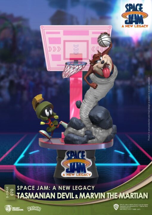 Space Jam: A New Legacy D-Stage PVC Diorama Tasmanian Devil & Marvin The Martian Standard Ver. 15 Cm Beast Kingdom Toys