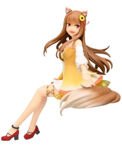 Spice E Wolf Noodle Stopper Pvc Statua Holo Sunflower Dress Ver. 17 Cm Furyu