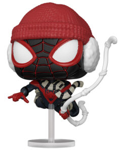 Spider-Man Funko POP Vinile Figura Miles Morales Tuta Invernale 9 cm