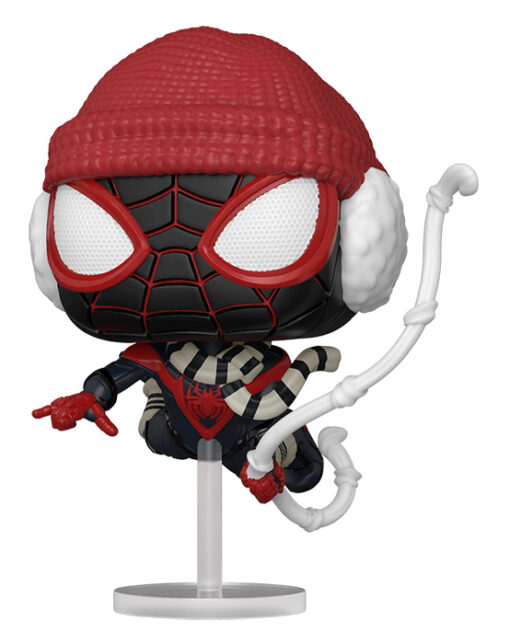 Spider-Man Funko POP Vinile Figura Miles Morales Tuta Invernale 9 cm