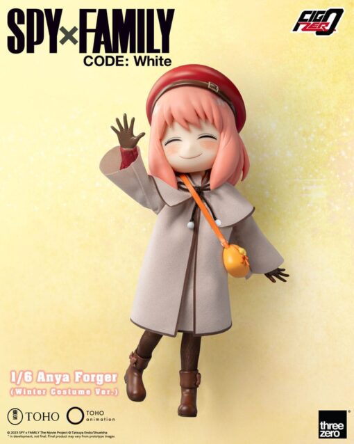 Spy X Family Code: White Figzero Action Figura 1/6 Anya Forger Winter Costume Ver. 17 Cm Threezero