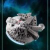 Star Wars Uova Attack Floating Model Con Light Up Function Millennium Falcon 13 Cm Beast Kingdom Toys