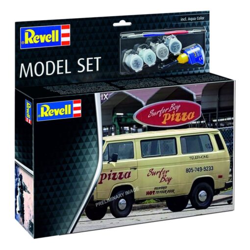 Stranger Things Model Kit Set 1/25 VW T3 Bus Surfer Boy 19 Cm Revell