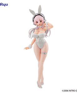 Super Sonico Bicute Bunnies Pvc Statua Pearl White Ver. 30 Cm Furyu