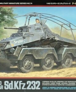 Tamiya TA32574 GERMAN 8-WHEELED HEAVY ARMORED CAR Sd. Kfz. 232 KIT 1:48 Kit Mezzi Militari Modellino