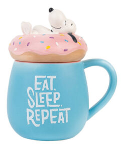 TAZZA 3D PEANUTS SNOOPY EAT SLEEP REPEAT CARTOON - GADGET