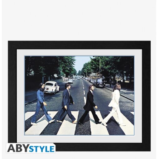 THE BEATLES - Framed print "Abbey Road" (30x40)