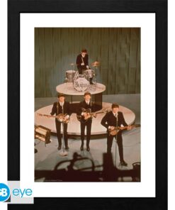 THE BEATLES - Framed print "Ed Sullivan Show" (30x40)