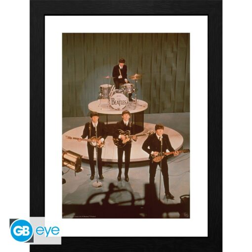 THE BEATLES - Framed print "Ed Sullivan Show" (30x40)