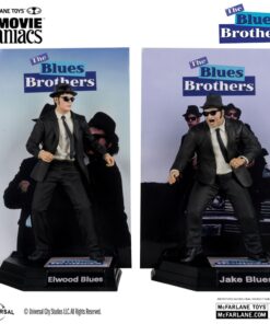 The Blues Brothers Movie Maniacs Pvc Statua 2-pack Jake & Elwood Blues (gold Label) 15 Cm Mcfarlane Toys