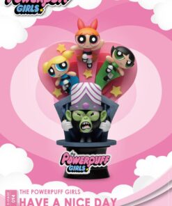 The Powerpuff Girls D-Stage PVC Diorama Have A Nice Day Standard Version 15 Cm Beast Kingdom Toys