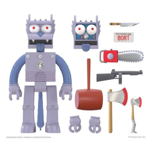 The Simpsons Ultimates Action Figura Robot Scratchy 18 Cm Super7