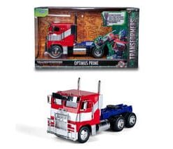 Transformers Diecast Model 1/24 Big Rig T7 Optimus Prime Jada Toys