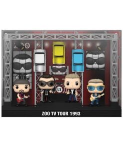 U2 Pop! Moments Dlx Figura 4-pack Zoo Tv 1993 Tour 9 Cm Funko Scatola rovinata